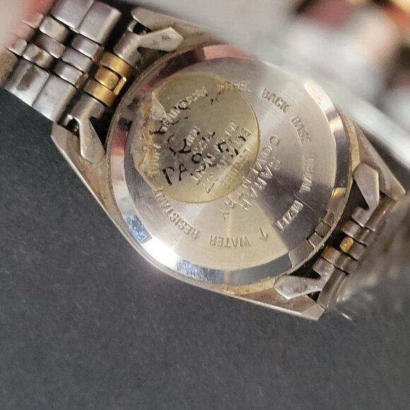 Sarah Coventry Supreme Day-Date Watch Two-Tone Water Resistant Stainless Steel - Picture 4 of 4